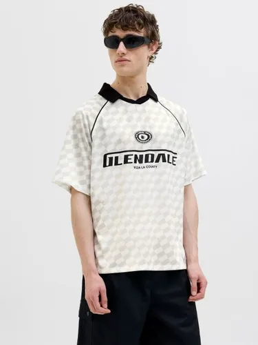 Vêtements JCORETREAT AOP MESH OPEN COLLAR POLO LN pour Accessoires - Jack & Jones - Modalova