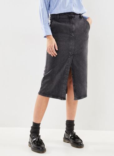 Vêtements Slfcali Hw Midi Dark Grey Denim Skirt pour Accessoires - Selected Femme - Modalova