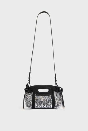 Sac bandoulière en cuir velours avec strass - MICRO DANY - GD - Modalova