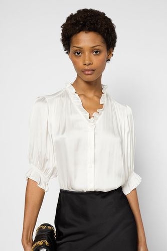 Chemise satinée à volants - ULALIA - Gerard Darel - Modalova