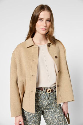 Manteau court chiné -SIENNA - Gerard Darel - Modalova