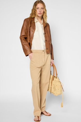 Pantalon droit en coton et lin - LYSEE - Gerard Darel - Modalova