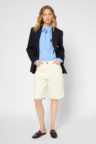 Bermuda en denim à franges - CHARLY - Gerard Darel - Modalova