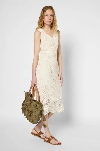 Robe longue cintrée en broderies - PAGETTE - Gerard Darel - Modalova