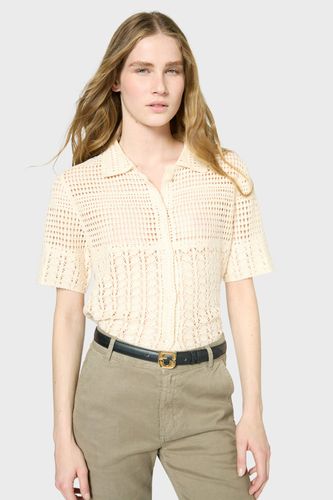Polo en crochet - JOLENE - Ecru - Gerard Darel - Modalova