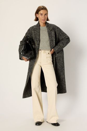 Manteau long croisé à chevrons - MOLY - Gerard Darel - Modalova