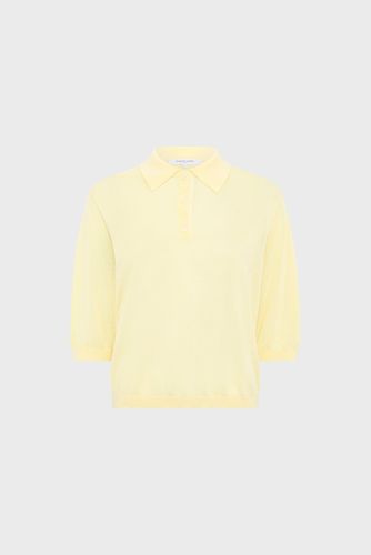 Polo en maille fine - LAIKA - Jaune - Gerard Darel - Modalova