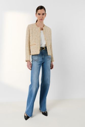 Veste sans col en tweed et lurex - TALEA - Gerard Darel - Modalova