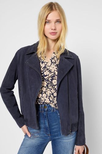 Veste en cuir velours - JOCELINE - Gerard Darel - Modalova