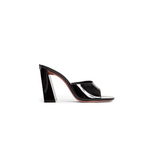 Brigitte Patent Leather 95 Mules - AMINA MUADDI - Modalova