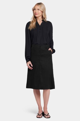 Marilyn A-Line Skirt Lin Extensible Noir | - Nydj - Modalova
