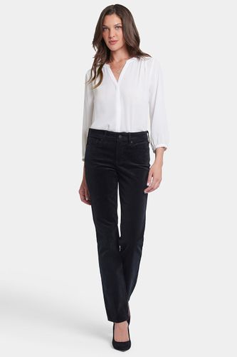 Marilyn Straight Pantalon Velours Côtelé Noir | - Nydj - Modalova