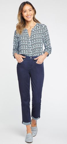 Margot Girlfriend Jeans Sure Stretch® Denim Blue Foncé | - Nydj - Modalova