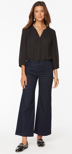 Teresa Wide-Leg Ankle Jeans Premium Denim Bleu Foncé | - Nydj - Modalova