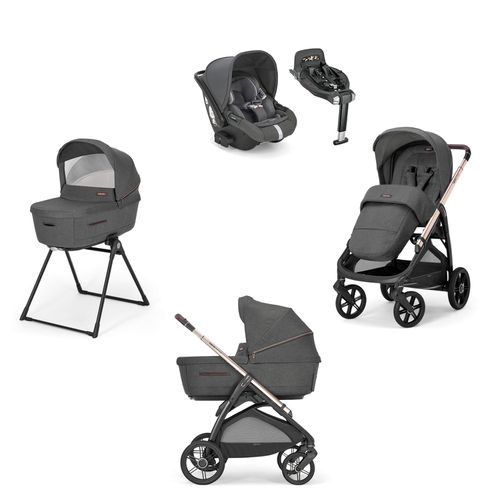 Aptica System Velvet , Chassis Color Palladio, car Seat Darwin Infant Recline and 360° I-size Base - Inglesina - Modalova