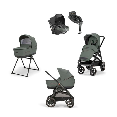 Aptica XT System Taiga Green, Darwin Infant Recline car Seat, 360° I-size Base, Chassis - Inglesina - Modalova