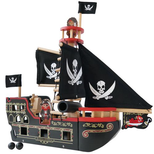 Barbarossa Pirate Ship With Figures - Le Toy Van - Modalova