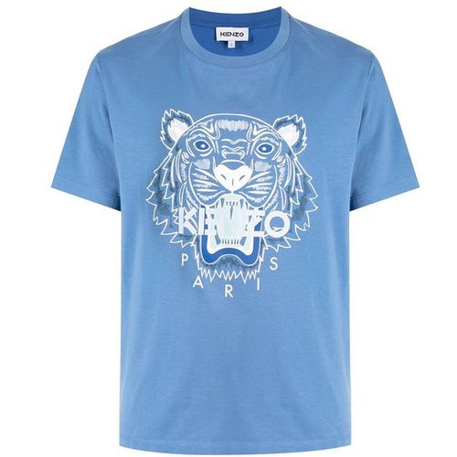 Kenzo Mens Tiger T-shirt Blue L - Kenzo - Modalova