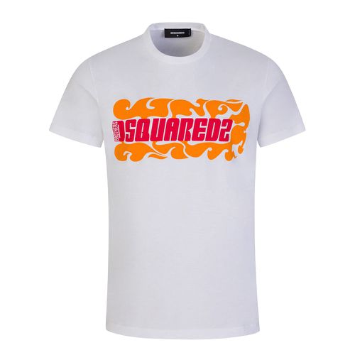 Mens Wave Logo Cigar T-shirt S - Dsquared2 - Modalova
