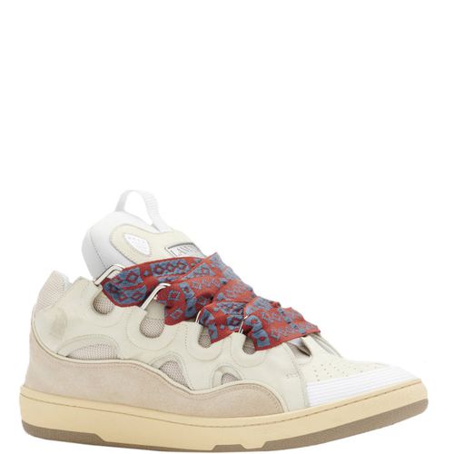 Men's Leather Curb Sneakers 9 - Lanvin - Modalova