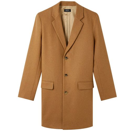 A.P.C Men's Beige Visconti Coat L - A.p.c - Modalova