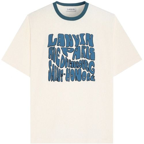 Men's Carpeted Regular T-shirt - S - Lanvin - Modalova