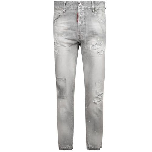 Men's Patchwork Skinny Jeans 30W - Dsquared2 - Modalova