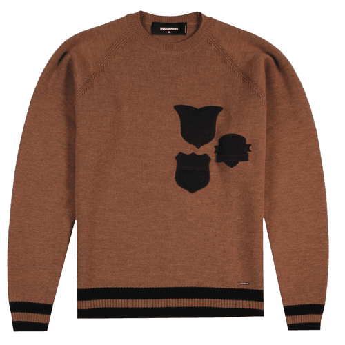 Men's Badge Knitted Sweater XXL - Dsquared2 - Modalova