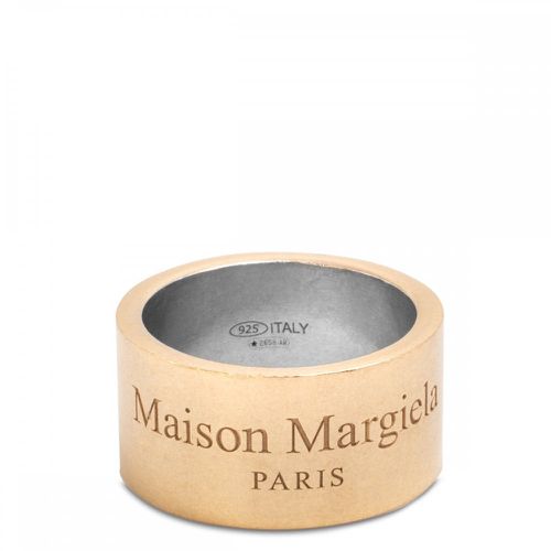Men's Engraved Logo Ring Large - Maison Margiela - Modalova