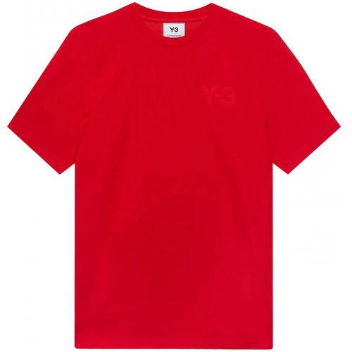 Y-3 Men's Plain Logo T-shirt Red L - Y-3 - Modalova