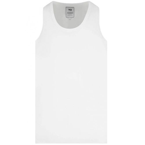 Y-3 Men's Back Logo Vest White M - Y-3 - Modalova