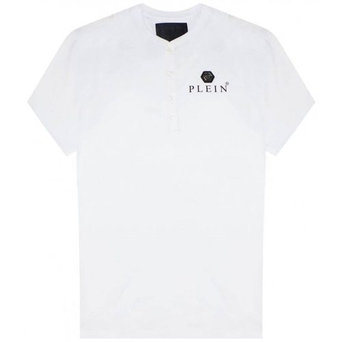 Men's Logo Plaque Henley T-shirt XL - Philipp Plein - Modalova