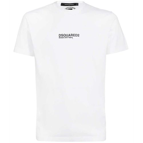 Men's Mini Logo "Sweat & Tears" T-shirt XL - Dsquared2 - Modalova