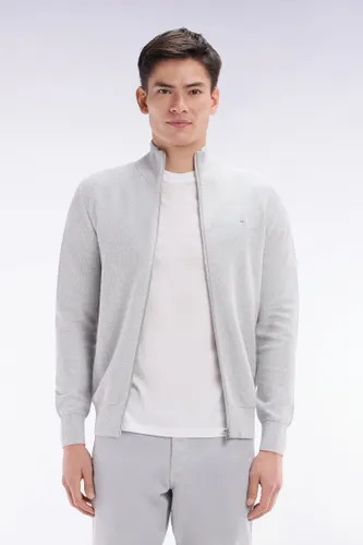 Cardigan Zippé En Coton Nid D'abeille Coupe Droite - Eden Park - Modalova