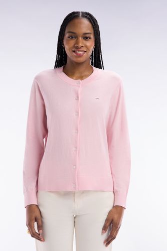 Cardigan En Coton Et Soie Mélangés Coupe Décontractée - Eden Park - Modalova