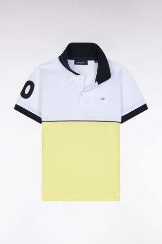 Polo À Manches Courtes Bicolore En Coton Broderie 10 Coupe Droite - Eden Park - Modalova