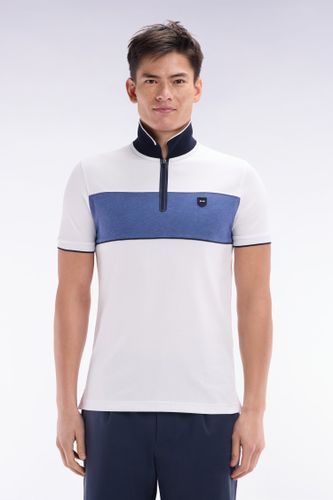 Polo À Manches Courtes En Coton Stretch Coupe Ajustée - Eden Park - Modalova