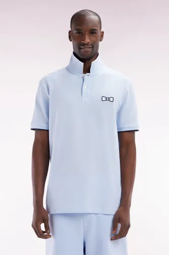 Polo À Manches Courtes En Coton Ciel Broderie Ton Sur Ton Coupe Décontractée - Eden Park - Modalova