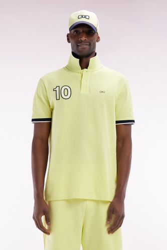 Polo À Manches Courtes En Coton Broderie 10 Coupe Décontractée - Eden Park - Modalova
