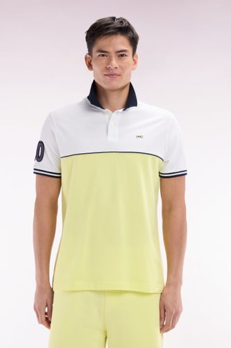 Polo À Manches Courtes Bicolore En Coton Jaune Et Coupe Décontractée - Eden Park - Modalova