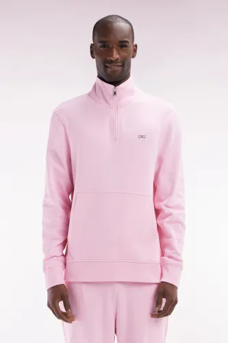 Sweatshirt À Col Zippé En Coton Coupe Droite - Eden Park - Modalova