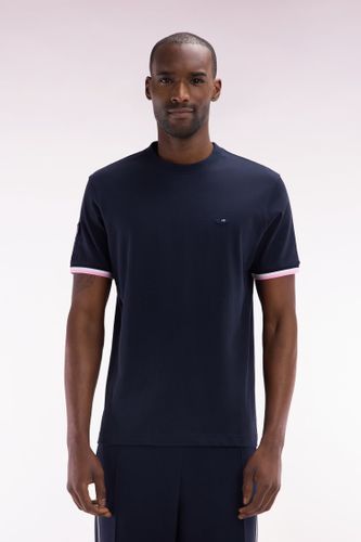 T-shirt Xv De France En Coton Marine Broderie Coq Coupe Droite - Eden Park - Modalova
