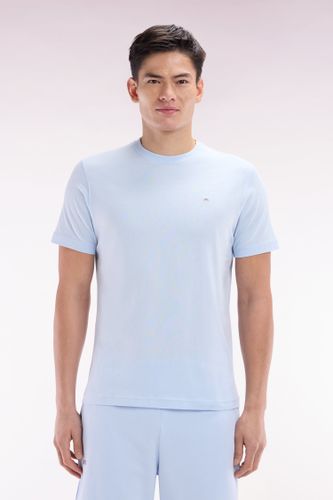 T-shirt En Coton Pima Ciel Broderie Dos Coupe Droite - Eden Park - Modalova