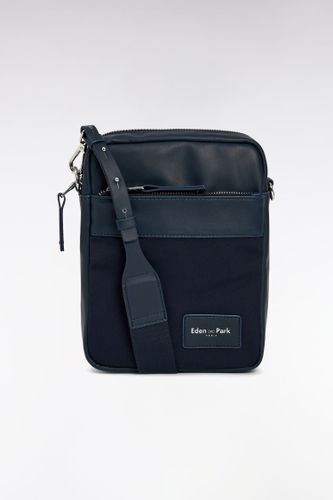 Sac Besace En Toile Bleu Marine - Eden Park - Modalova