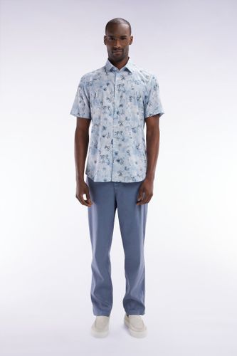 Pantalon Fluide À Taille Élastique En Lin Et Coton Stretch - Eden Park - Modalova