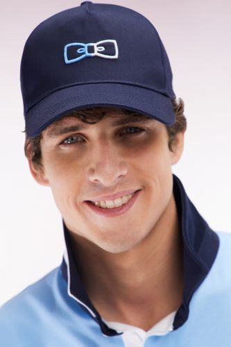 Casquette Unie En Twill De Coton Marine Broderies Bicolores - Eden Park - Modalova
