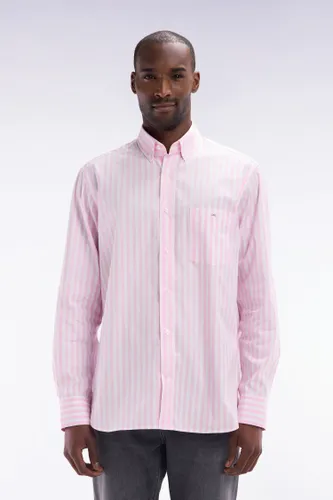 Chemise À Rayures Bâtons En Coton Coupe Droite - Eden Park - Modalova