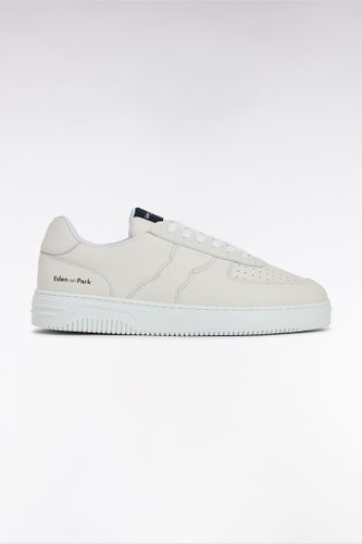 Sneakers En Cuir Perforé Blanches - Eden Park - Modalova