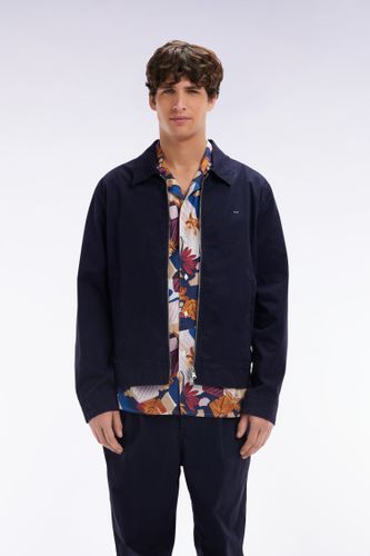 Blouson Zippé En Gabardine De Coton Stretch Marine - Eden Park - Modalova