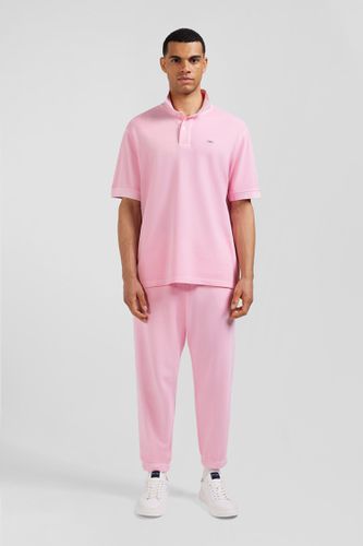 Polo manches courtes unisexe en piqué coton rose surteint coupe Oversized - Eden Park - Modalova